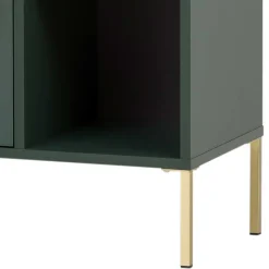 Hot Wohnen Badezimmer Highboard in Dunkelgrün & Gold - Aqua