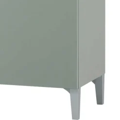 Best Wohnen Badezimmer Highboard in Graugrün und Eiche - Liz