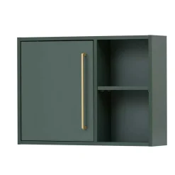 New Wohnen Badezimmer Hängeschrank in Dunkelgrün & Gold - Aqua