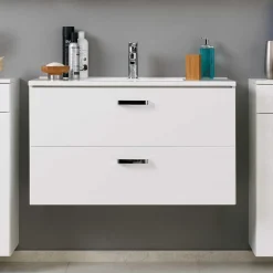 Clearance Wohnen Badezimmer Kombination Sagunis in Weiß (sechsteilig)