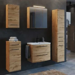 Outlet Wohnen Badezimmer Möbel Einrichtung Set - Arazony (fünfteilig)