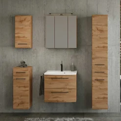 Outlet Wohnen Badezimmer Möbel Einrichtung Set - Arazony (fünfteilig)