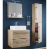 Best Wohnen Badezimmer Möbelset in Holzoptik - Caleena (dreiteilig)