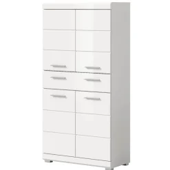 Online Wohnen Badezimmer Midischrank in Weiß - Henriette