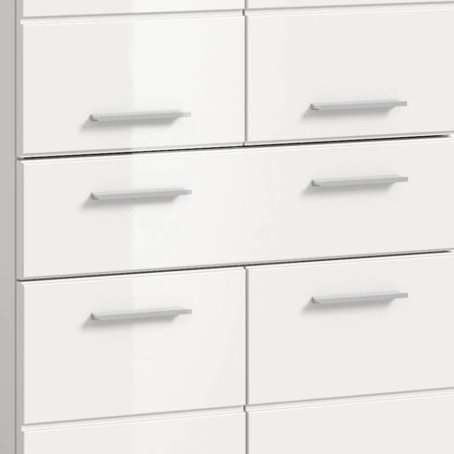 Online Wohnen Badezimmer Midischrank in Weiß - Henriette