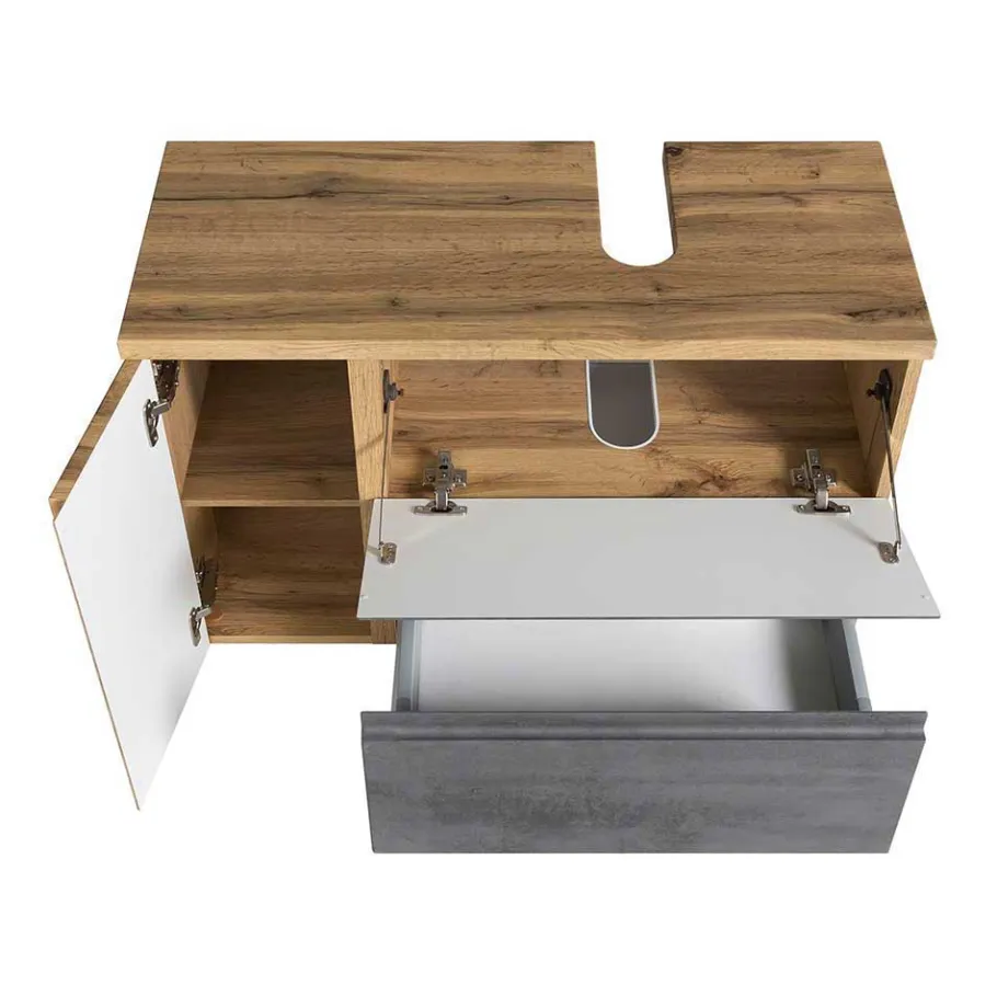 Clearance Wohnen Badezimmer Schrankset modern - Mia (dreiteilig)