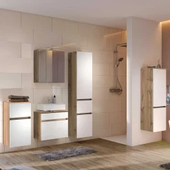 Discount Wohnen Badezimmer Set Möbel Kombi - Maklesa (fünfteilig)