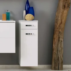 Best Wohnen Badezimmer Set Sagunis in Weiß Hochglanz (fünfteilig)