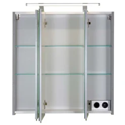 New Wohnen Badezimmer Spiegelschrank in Grau - Grandiova