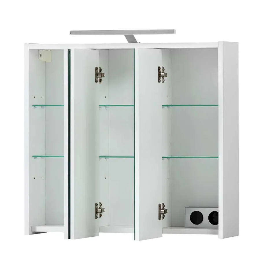Online Wohnen Badezimmer Spiegelschrank in Weiß - Seriacus