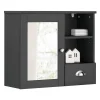 New Wohnen Badezimmer Spiegelschrank 1-türig & Schublade & Fächer - Zenca