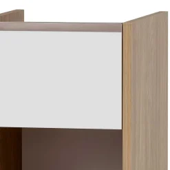 Discount Wohnen Badezimmer Unterschrank in Weiß und Eiche Hell - Ronya