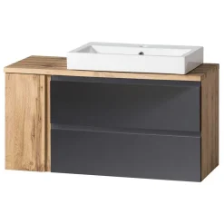 Outlet Wohnen Badezimmer Waschplatz 105 cm breit - Jambi I (zweiteilig)