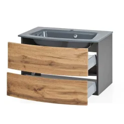 Discount Wohnen Badezimmerblock Möbelkombination - Vandija (fünfteilig)