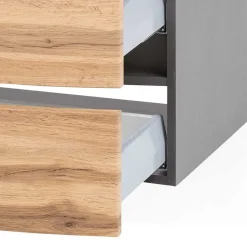 Discount Wohnen Badezimmerblock Möbelkombination - Vandija (fünfteilig)