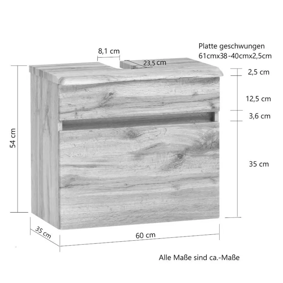 New Wohnen Badezimmerblock Schrank Set - Agiruan (vierteilig)