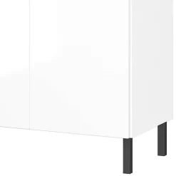 Clearance Wohnen Badezimmer-Kommode in Weiß Hochglanz - Loeesa