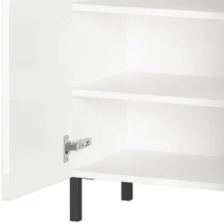 Clearance Wohnen Badezimmer-Kommode in Weiß Hochglanz - Loeesa