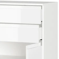 Clearance Wohnen Badezimmer-Kommode in Weiß Hochglanz - Loeesa