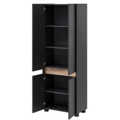 Clearance Wohnen Badezimmermöbel in Dunkelgrau - Marcius (dreiteilig)