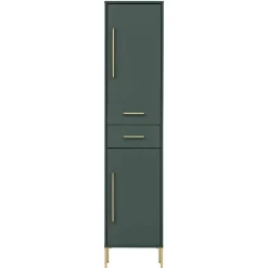 Hot Wohnen Badezimmermöbel in Dunkelgrün & Gold - Aqua (dreiteilig)