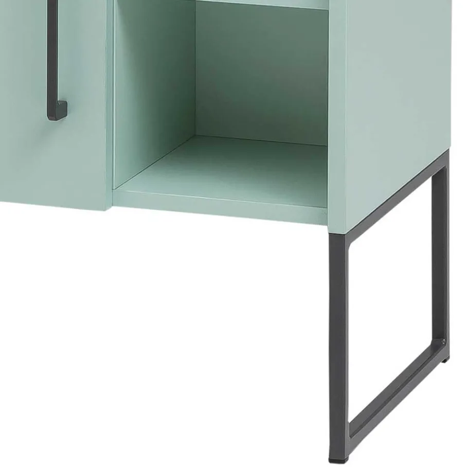New Wohnen Badezimmermöbel Kombi in Mint mit Anthrazit - Esdrus (dreiteilig)
