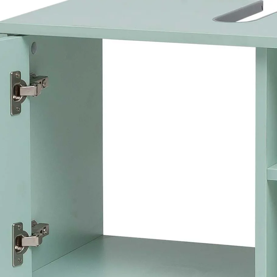 New Wohnen Badezimmermöbel Kombi in Mint mit Anthrazit - Esdrus (dreiteilig)