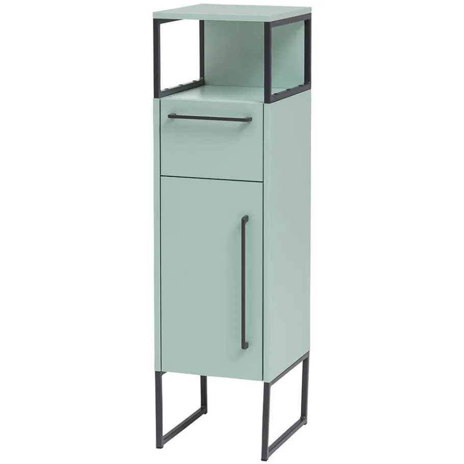New Wohnen Badezimmermöbel Kombi in Mint mit Anthrazit - Esdrus (dreiteilig)