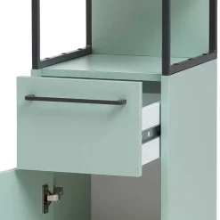 New Wohnen Badezimmermöbel Kombi in Mint mit Anthrazit - Esdrus (dreiteilig)