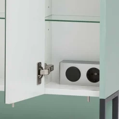 New Wohnen Badezimmermöbel Kombi in Mint mit Anthrazit - Esdrus (dreiteilig)