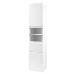 Outlet Wohnen Badezimmermöbel Set Concetada mit 3D Spiegelschrank (dreiteilig)