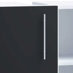 Discount Wohnen Badezimmermöbel Set in Weiß und Schwarz - Cranies (vierteilig)
