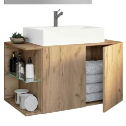 Hot Wohnen Badezimmer-Waschtisch & Spiegel - Yulmatro (zweiteilig)