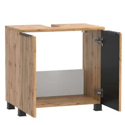 Outlet Wohnen Badmöbel Ausstattung in modernem Design - Crystoga (vierteilig)