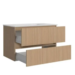 Outlet Wohnen Badmöbel Block Einzelmöbel Set - Leitha (fünfteilig)