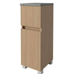 Outlet Wohnen Badmöbel Block Einzelmöbel Set - Leitha (fünfteilig)