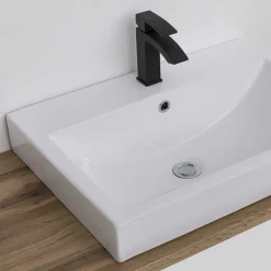 Hot Wohnen Badmöbel in Beton Optik & Wildeiche - Mia (dreiteilig)