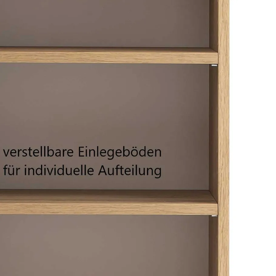 Hot Wohnen Badmöbel Kombination in Grau Glas - Anviletca (fünfteilig)