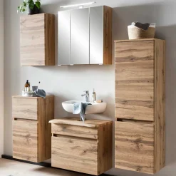 Best Wohnen Badmöbel Komplettset in Touchwood - Drumias (fünfteilig)
