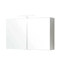 Discount Wohnen Badmöbel Komplettset Tymos in Eiche Weiß (fünfteilig)