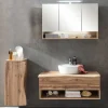 Online Wohnen Badmöbel mit Baumkante Optik Set - Tofias (dreiteilig)