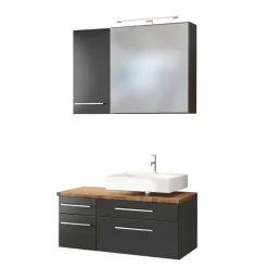 Discount Wohnen Badmöbel mit Spiegelschrank - Estregos I (dreiteilig)