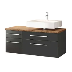 Discount Wohnen Badmöbel mit Spiegelschrank - Estregos I (dreiteilig)