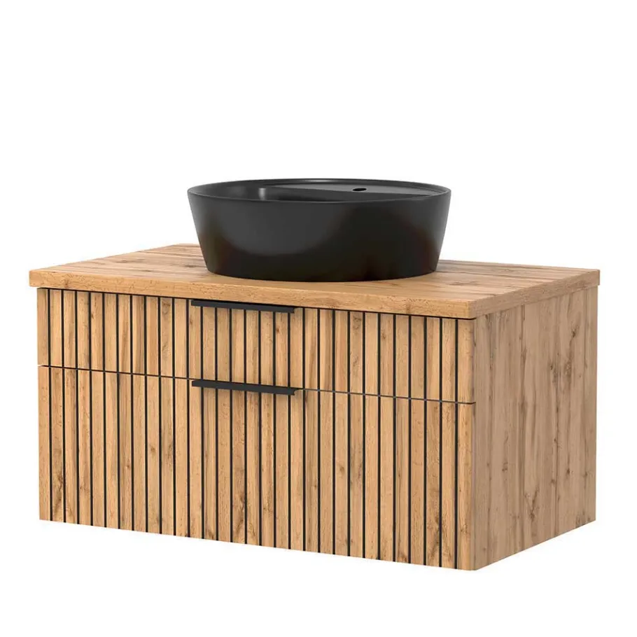 Clearance Wohnen Badmöbel Set im Modernen Stil - Crystoga (vierteilig)