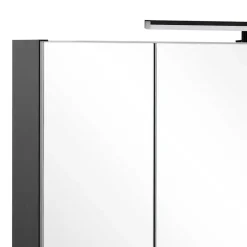 Outlet Wohnen Badmöbel Set in Schwarz - Riguna (dreiteilig)