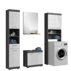 Sale Wohnen Badmöbel Set mit Waschmaschinenschrank - Nancys (vierteilig)