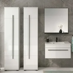 Clearance Wohnen Badmöbel Set mit 2x Hochschrank - Ingmesan (vierteilig)