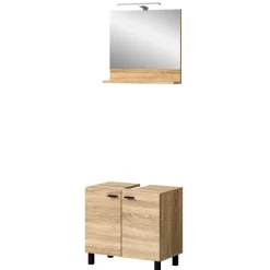 Best Wohnen Badmöbel-Set in Sonoma-Eiche - Hoxtona (dreiteilig)