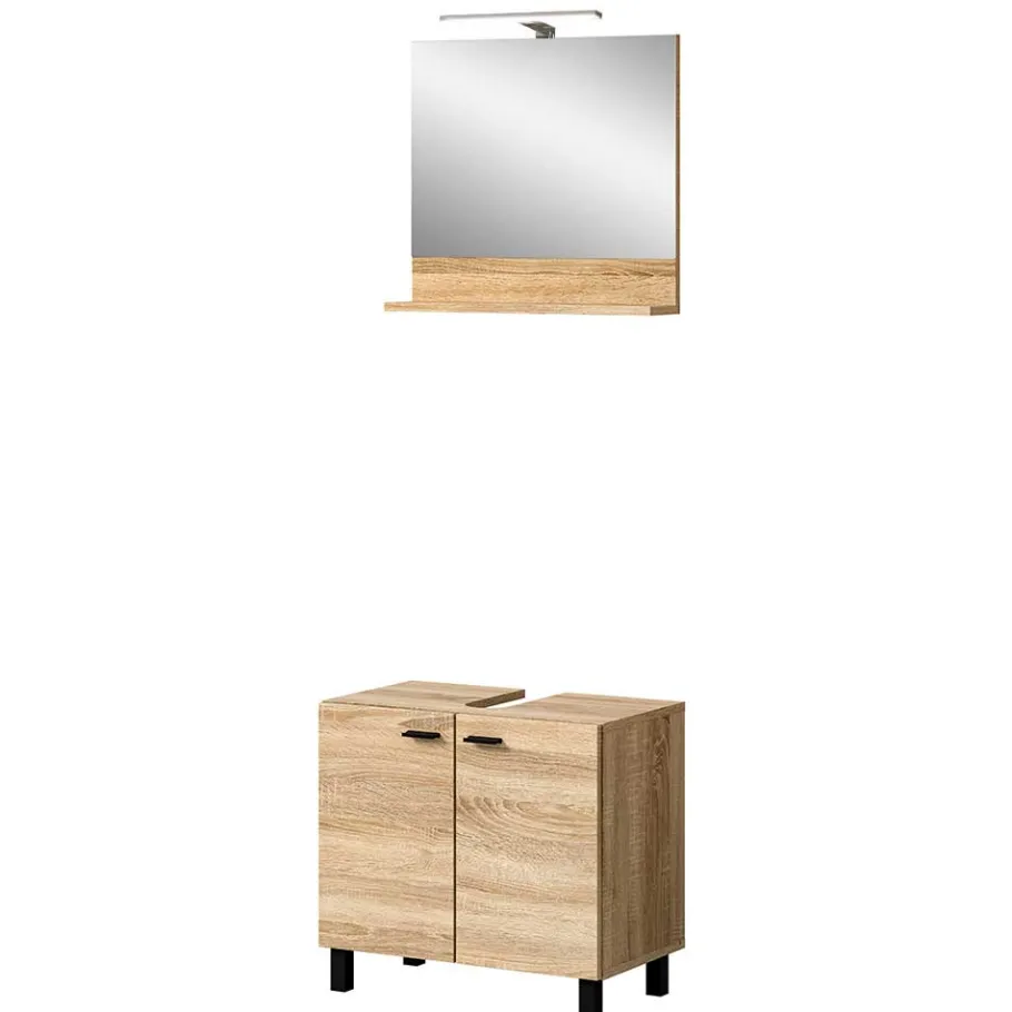 Best Wohnen Badmöbel-Set in Sonoma-Eiche - Hoxtona (dreiteilig)