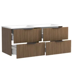 New Wohnen Badmöbel-Set mit zwei Becken modern - Ucaida (vierteilig)